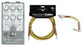 EarthQuaker Devices Bit Commander V2 analog synth pedal in gray with included Fender cables