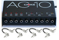 CIOKS AC10 pedal power supply — black unit with included patch cables