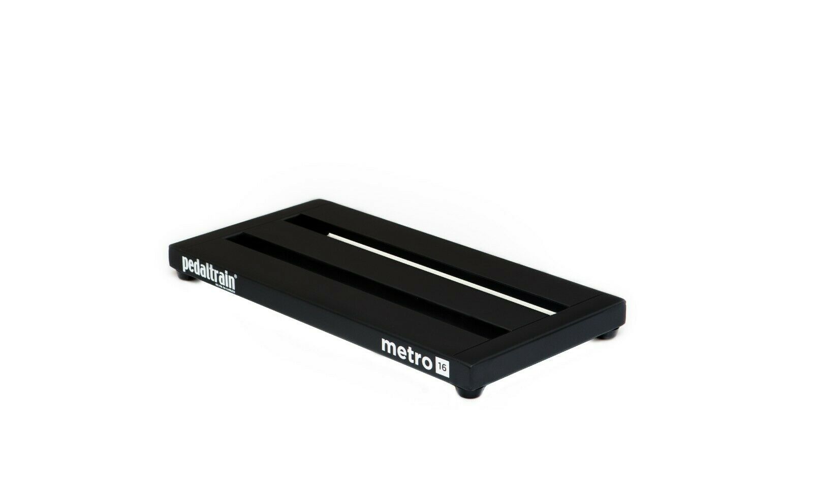 Pedaltrain Metro 16 pedalboard — underside showing rail structure
