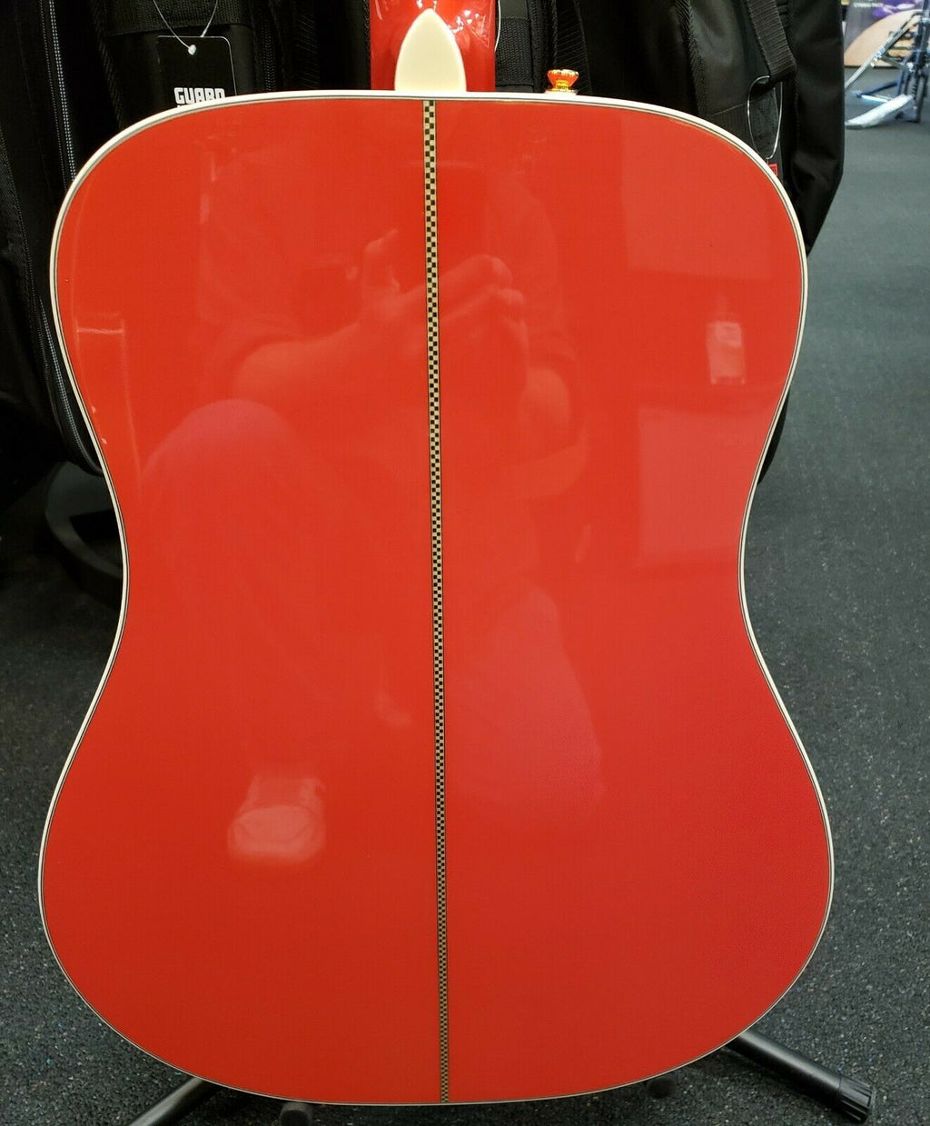 Fender Paramount PM-1E FSR acoustic-electric guitar — full body rear view