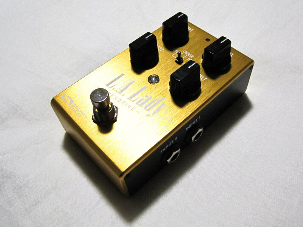 Source Audio L.A. Lady overdrive pedal — angled view