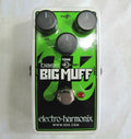 Electro-Harmonix Nano Bass Big Muff Pi — green and black bass fuzz distortion pedal, top view