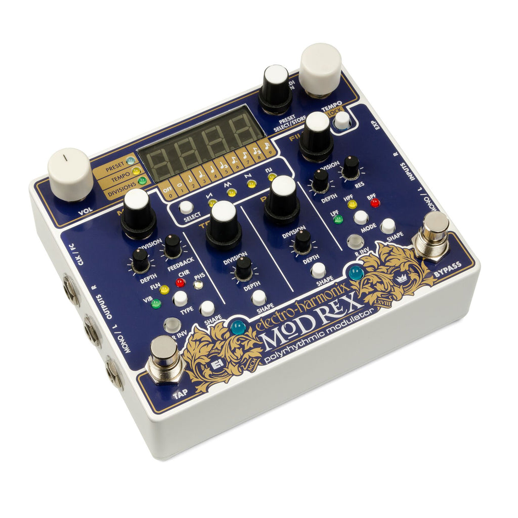 Electro-Harmonix Mod Rex modulation pedal — connections view