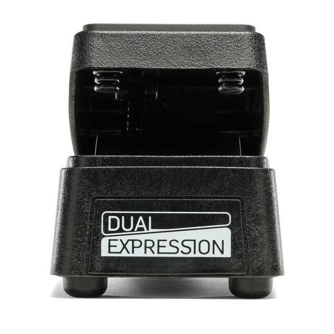 EHX Dual Expression pedal — black, side profile view