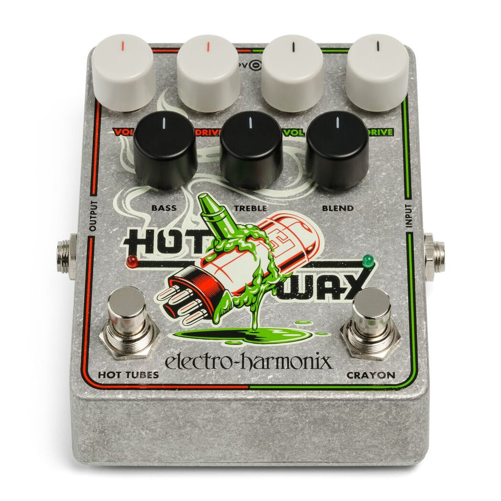 Electro-Harmonix Hot Wax pedal input and output jacks