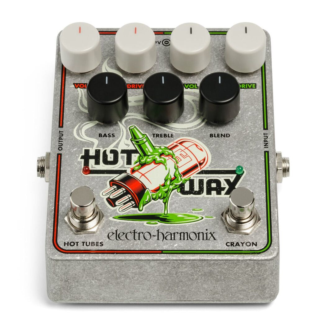 Electro-Harmonix Hot Wax pedal input and output jacks