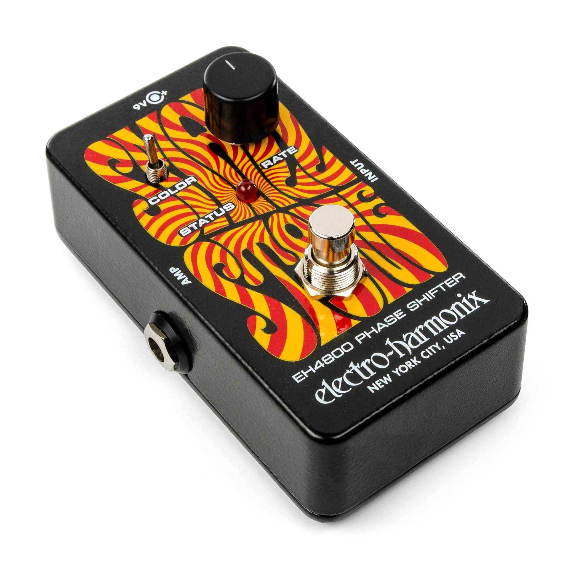 Electro-Harmonix Small Stone phase shifter pedal — top view