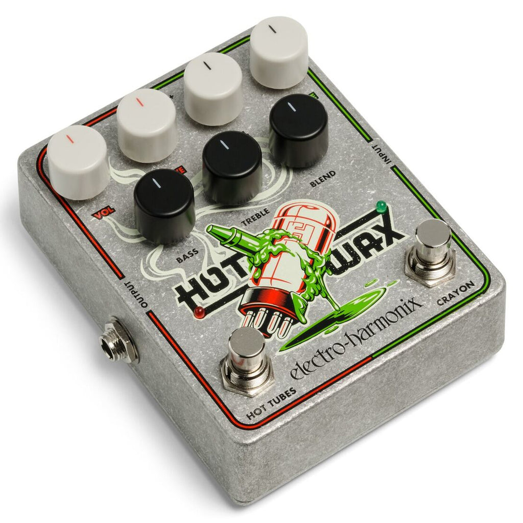 Electro-Harmonix Hot Wax dual overdrive pedal footswitches