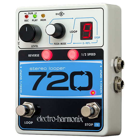 New Electro-Harmonix EHX 720 Stereo Recording Looper Guitar Effects Pedal
