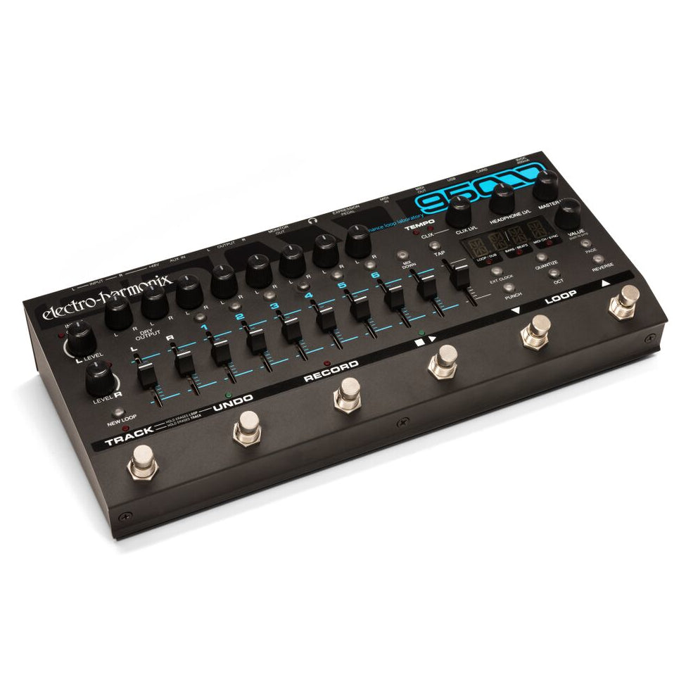 Electro-Harmonix 95000 Performance Loop Laboratory looper — gray, left angle view