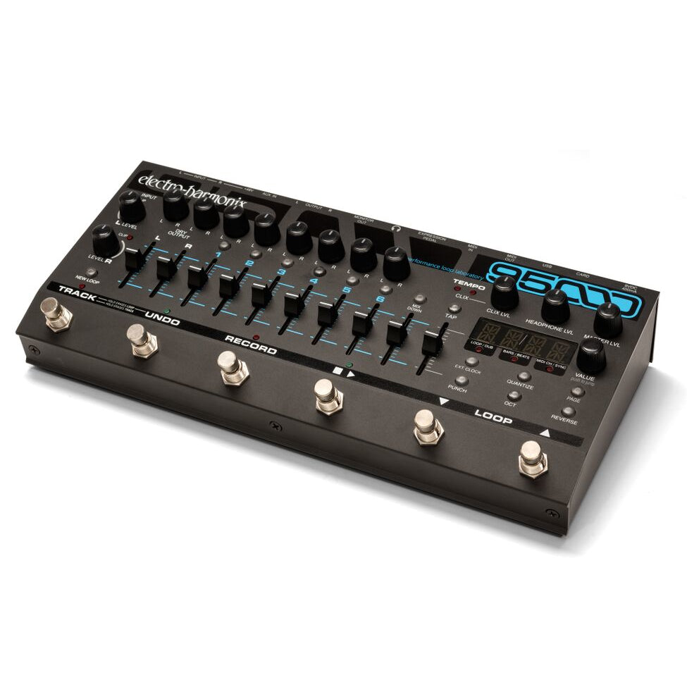 Electro-Harmonix 95000 Performance Loop Laboratory looper — gray, right angle view