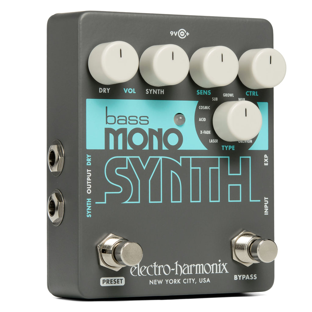 New Electro-Harmonix EHX Bass Mono Synth Synthesizer Guitar Pedal