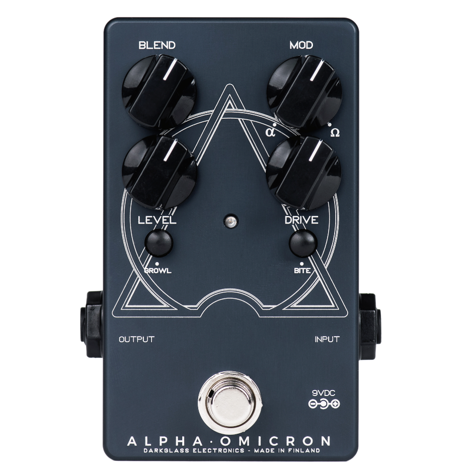 Darkglass Alpha Omicron bass preamp pedal — front control panel
