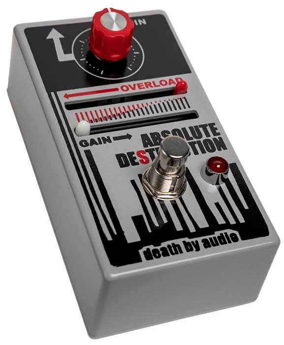 Death By Audio Absolute Destruction fuzz pedal - angled product view
