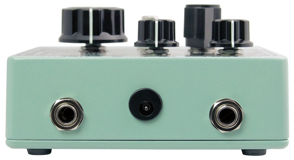 Death By Audio Apocalypse fuzz pedal - top view with jacks