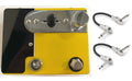CopperSound Broadway butterscotch yellow black treble booster pedal with patch cables