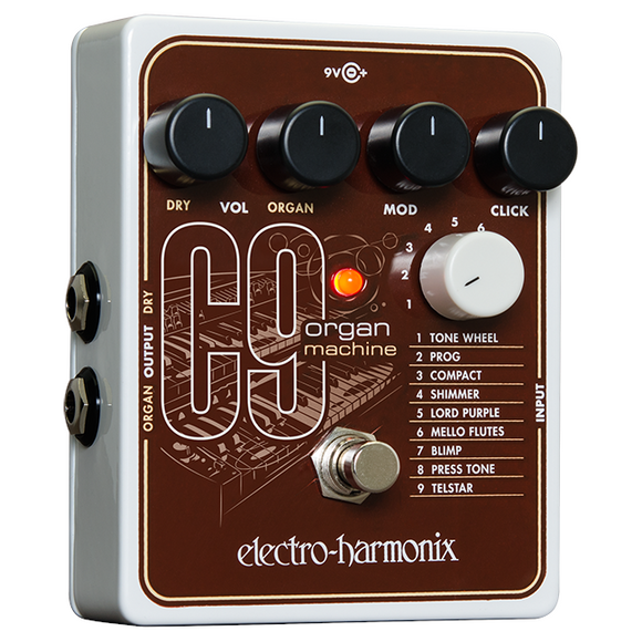 New Electro-Harmonix EHX C9 Organ Machine Guitar Effects Pedal