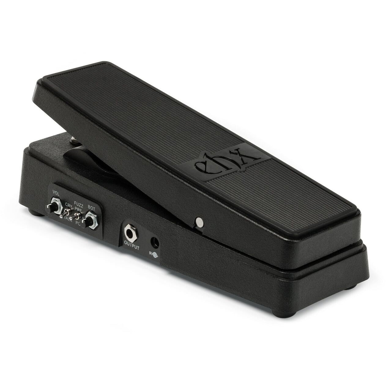Electro-Harmonix Cock Fight Plus wah fuzz pedal left profile