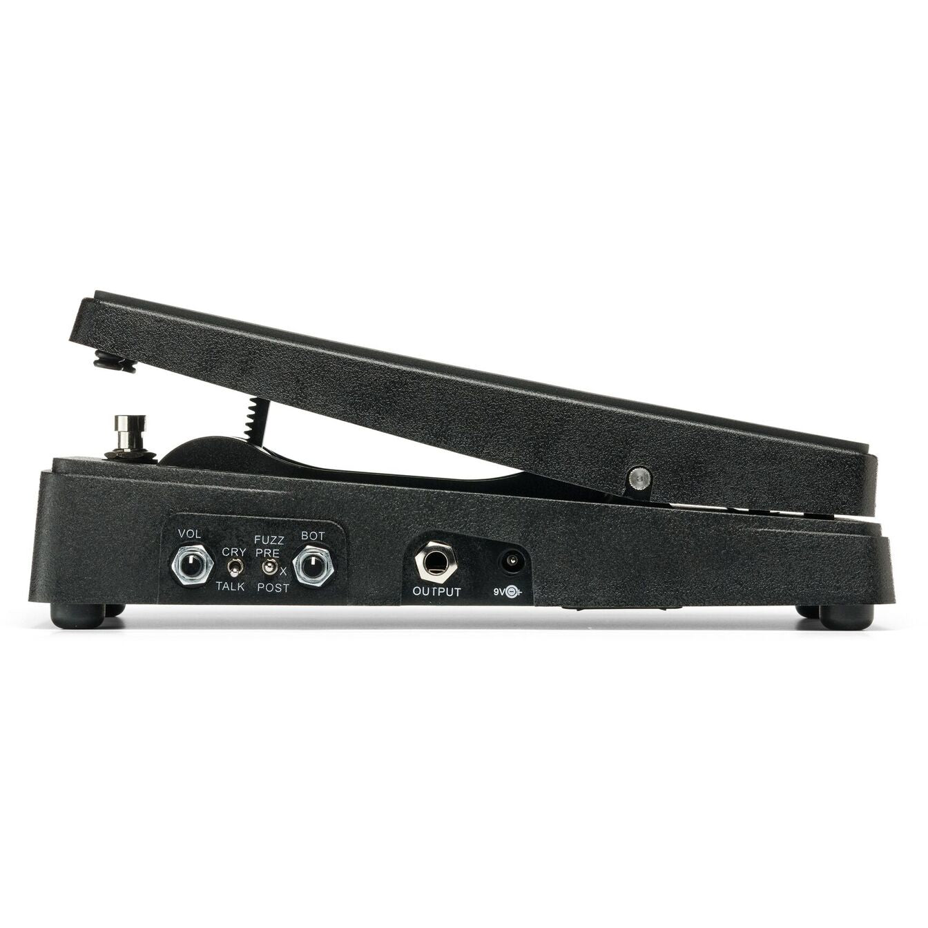 Electro-Harmonix Cock Fight Plus wah fuzz pedal left side view