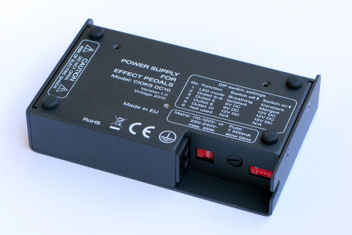 CIOKS DC10 power supply — bottom view