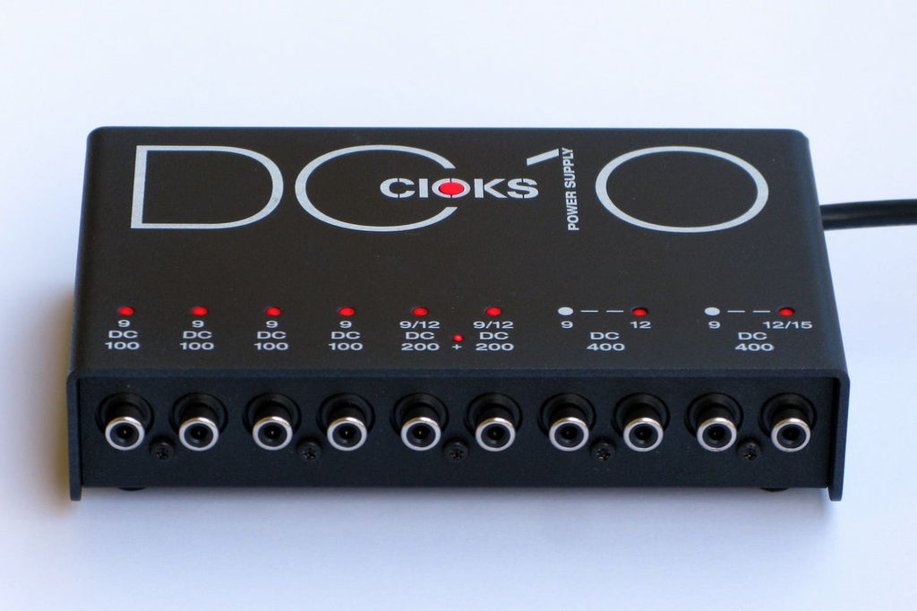 CIOKS DC10 power supply — top view of 10 isolated outputs
