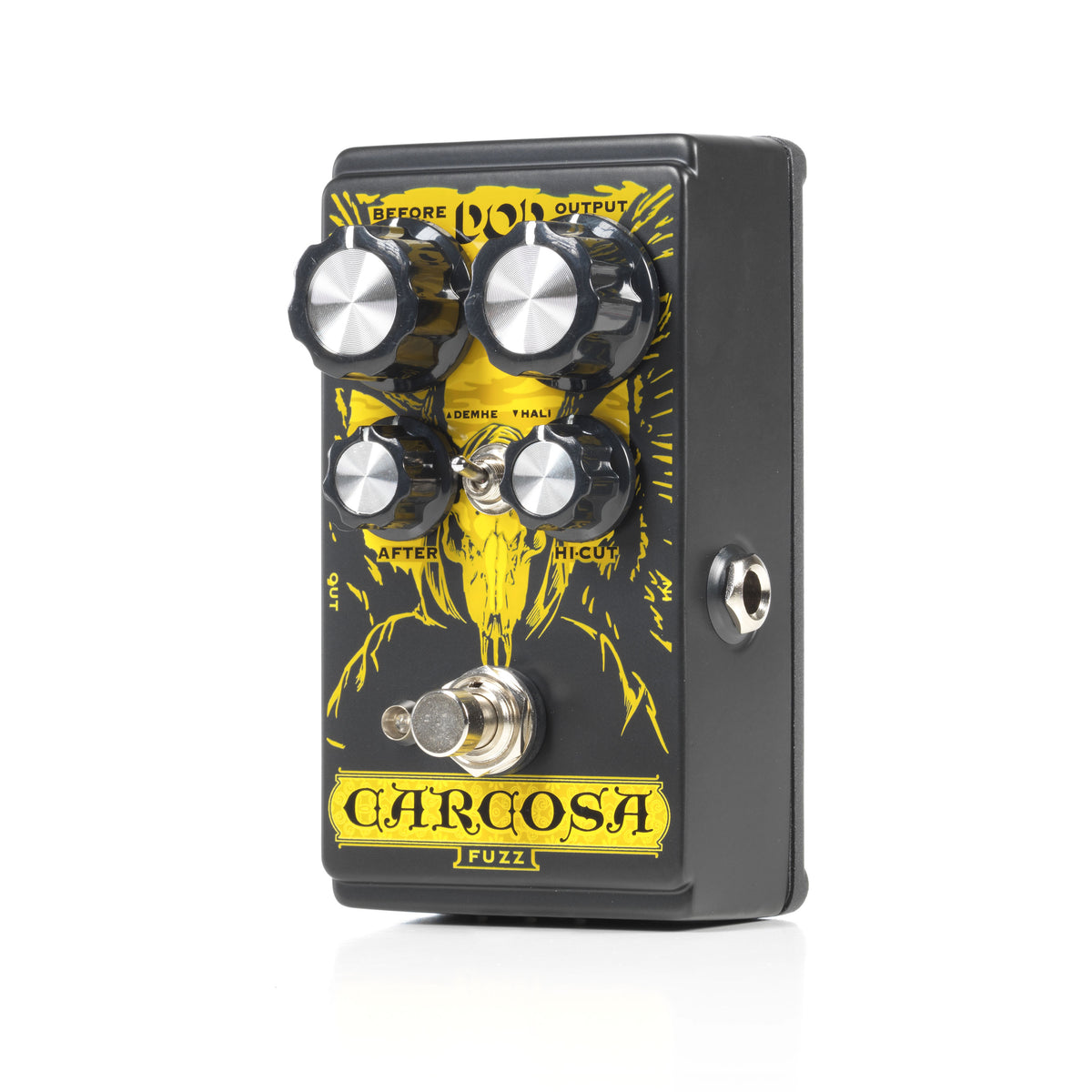 DigiTech DOD Carcosa fuzz pedal — standing right angle