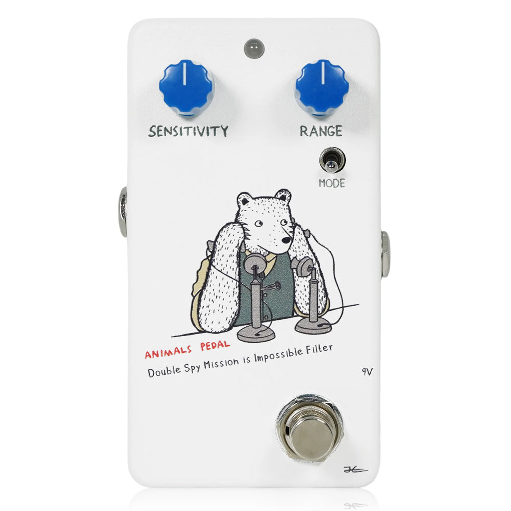 Animals Pedal Double Spy envelope filter pedal — white enclosure top control view