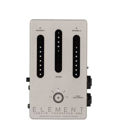 Darkglass Element headphone amp cab simulator - front panel sliders and controls