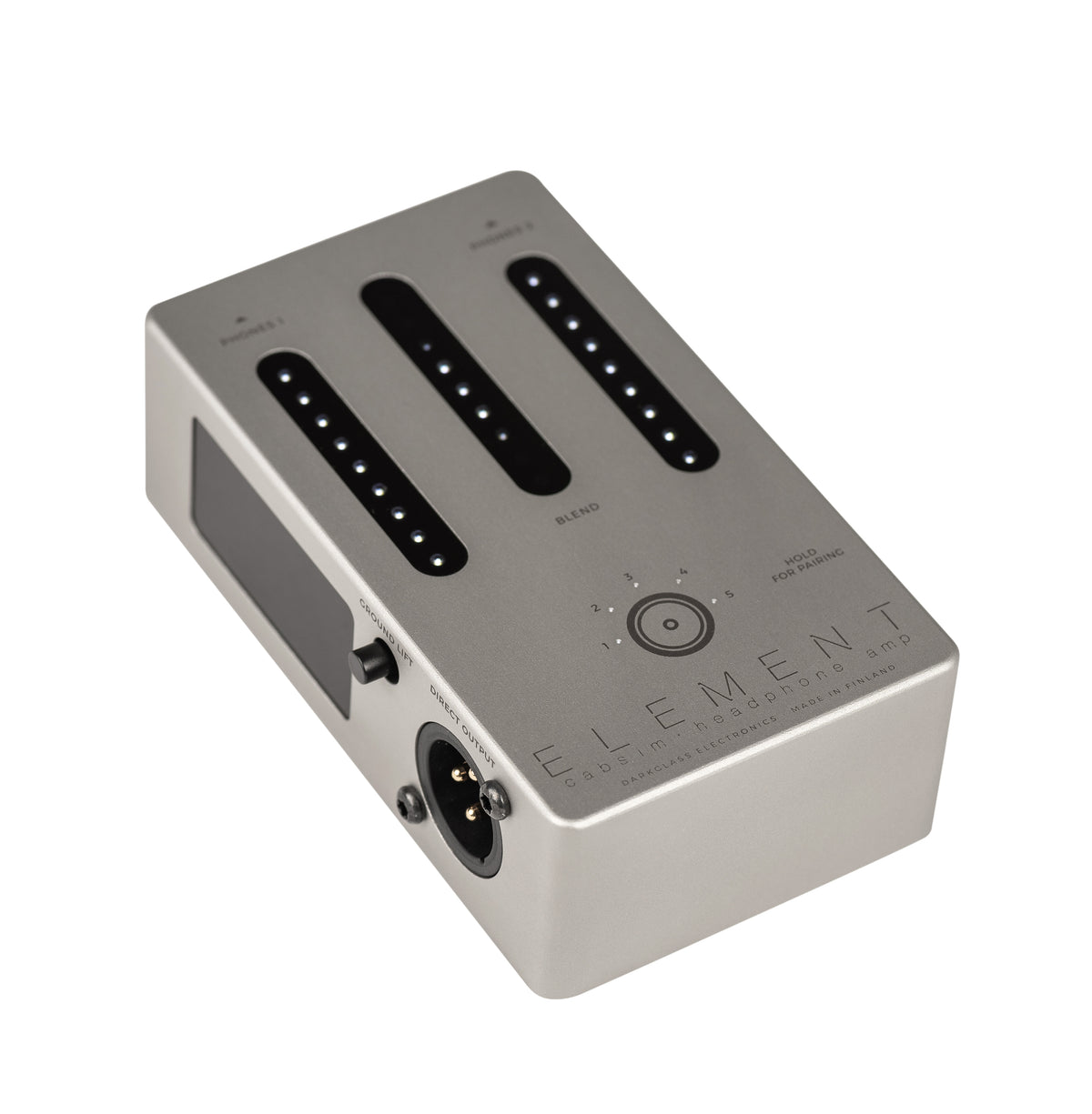 Darkglass Element headphone amp cab simulator - rear connections and ports