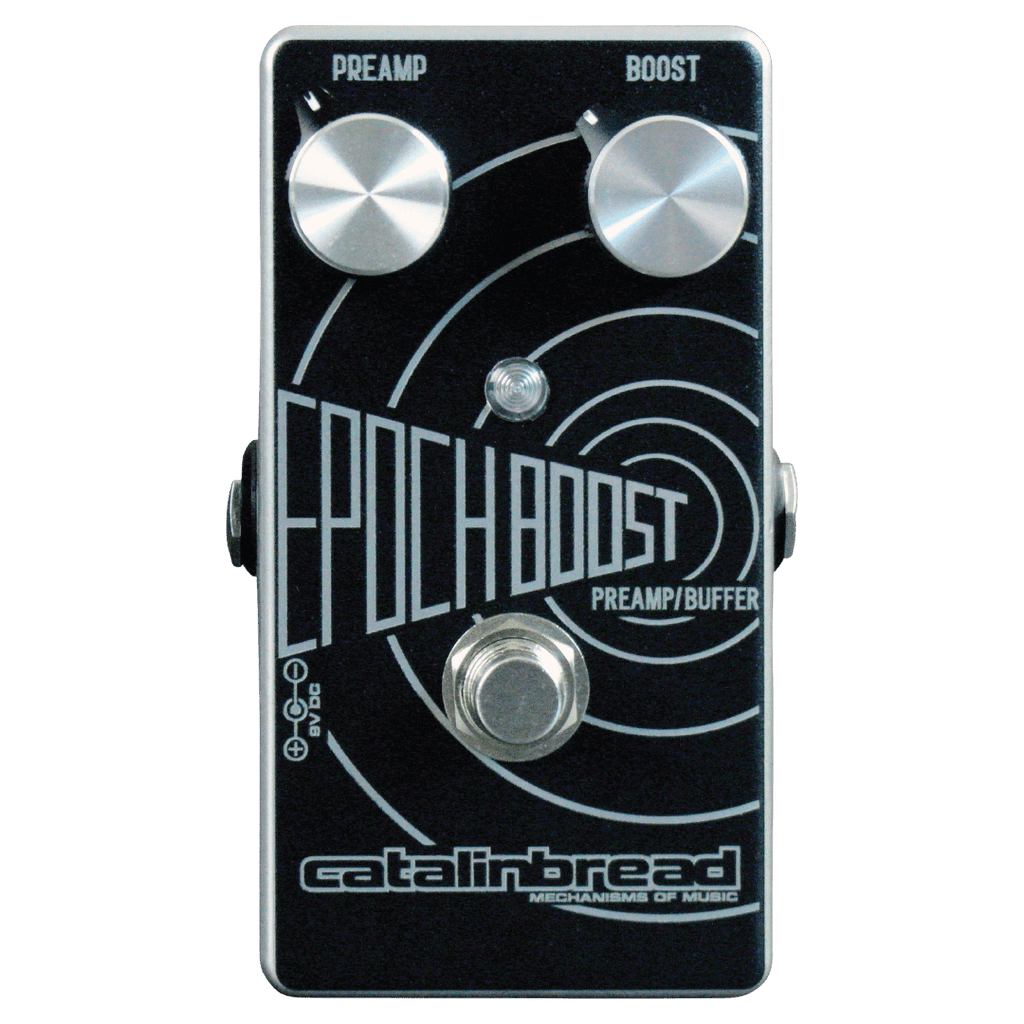 Catalinbread Epoch EP-3 preamp boost pedal — top view controls