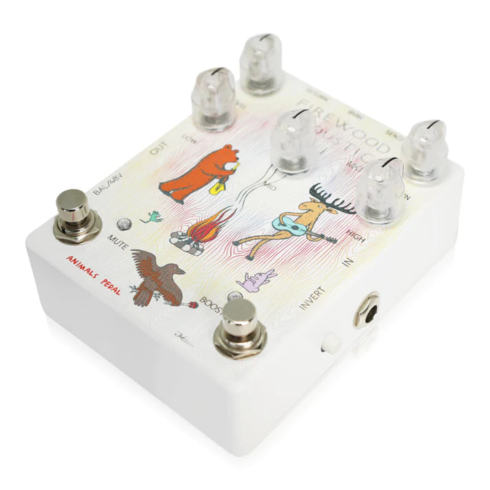 Animals Pedal Firewood Acoustic DI MkII pedal — white angle view