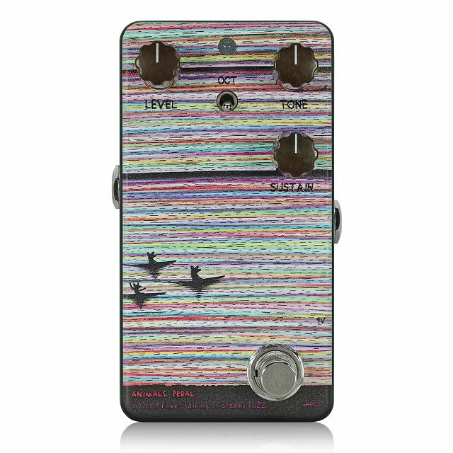 Animals Pedal Foxes Talking of Dreamy Fuzz octave fuzz — multicolor finish, top view