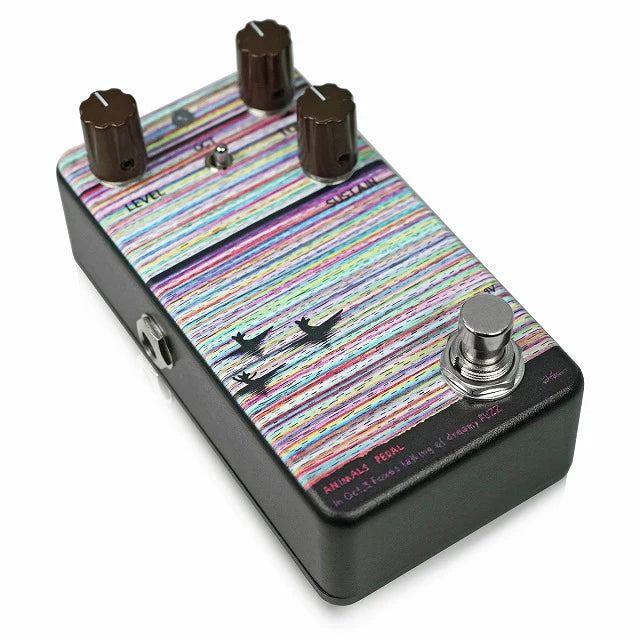 Animals Pedal Foxes Talking of Dreamy Fuzz octave fuzz — multicolor finish, angled view
