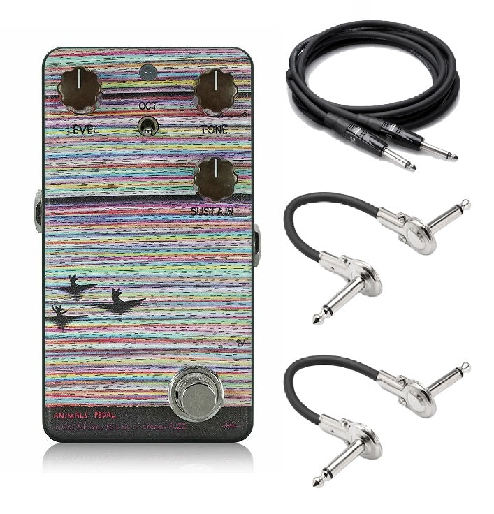 Animals Pedal Foxes Talking of Dreamy Fuzz — multicolor finish, with 3 included cables