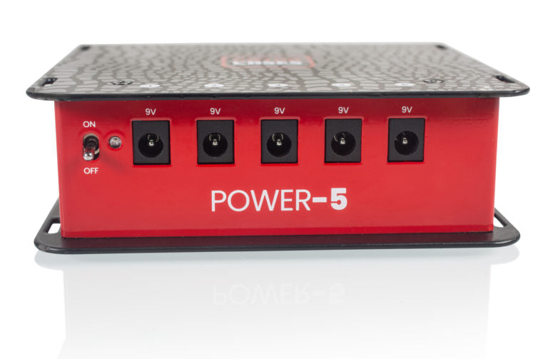 Gator GTR-PWR-5 isolated pedalboard power supply - rear panel view