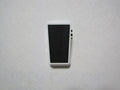 Dunlop Cry Baby Mini CBM105Q bass wah pedal — silver enclosure, black treadle, top view