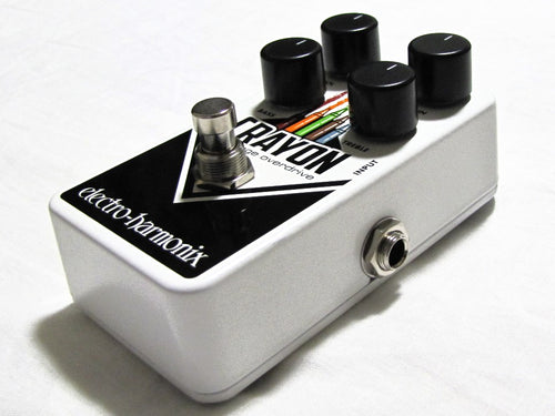 Electro-Harmonix Crayon overdrive pedal — angled view