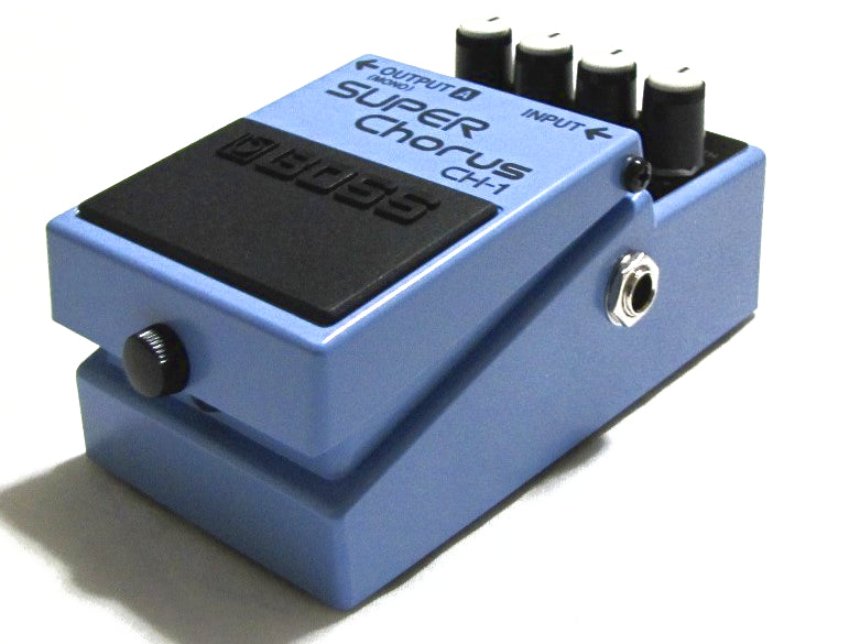 Boss CH-1 Super Chorus guitar pedal - angled view