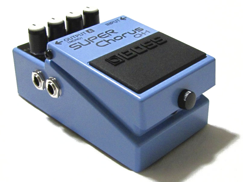 Boss CH-1 Super Chorus guitar pedal - detail view