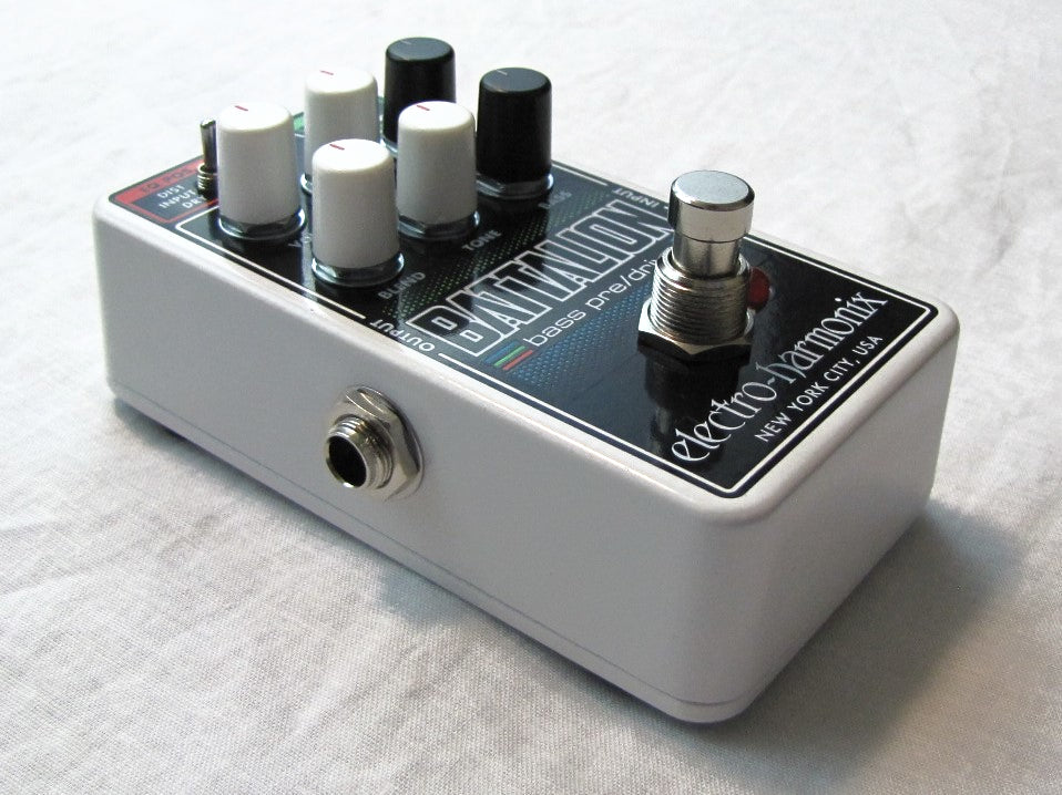 Used Electro-Harmonix EHX Nano Battalion Bass Preamp DI Pedal w/ Power supply