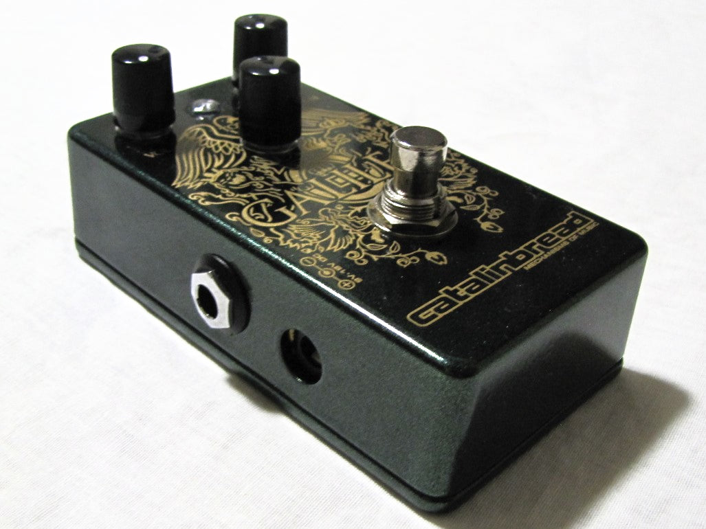 Catalinbread Galileo MKII treble booster pedal - side jack detail