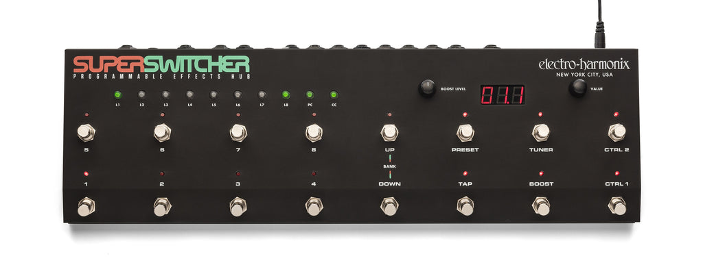 Electro-Harmonix Super Switcher effects hub — full unit overview