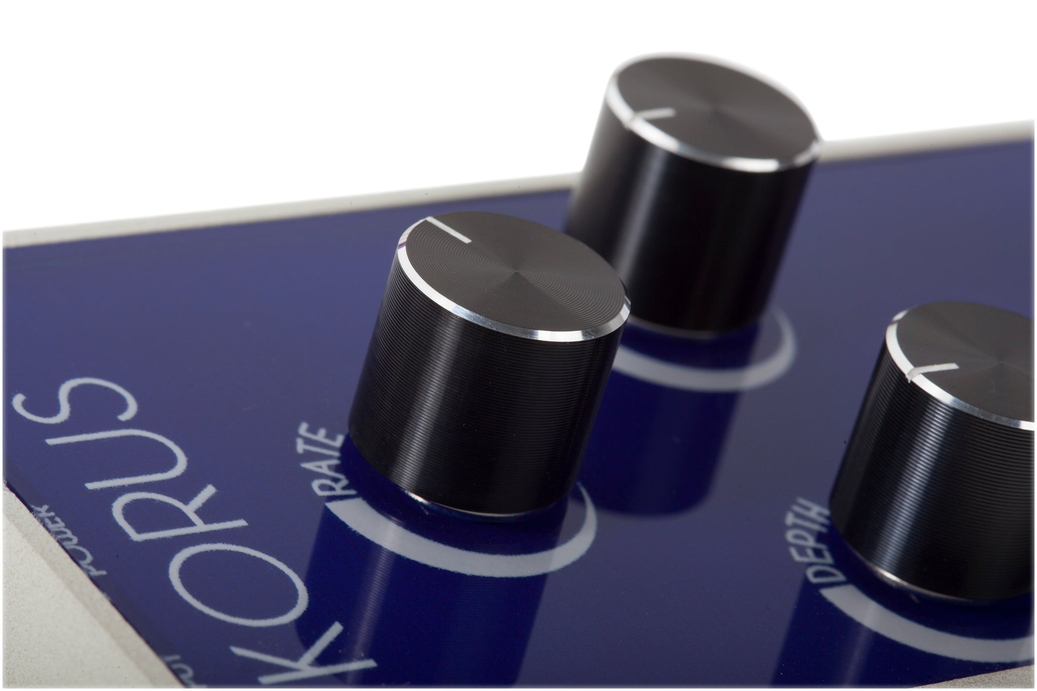 Foxgear Korus analog chorus pedal control knobs