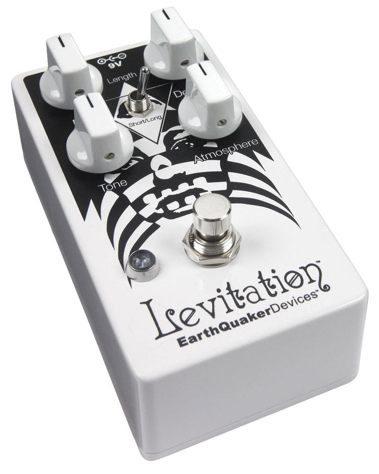 EarthQuaker Devices Levitation V2 reverb pedal — control knobs detail