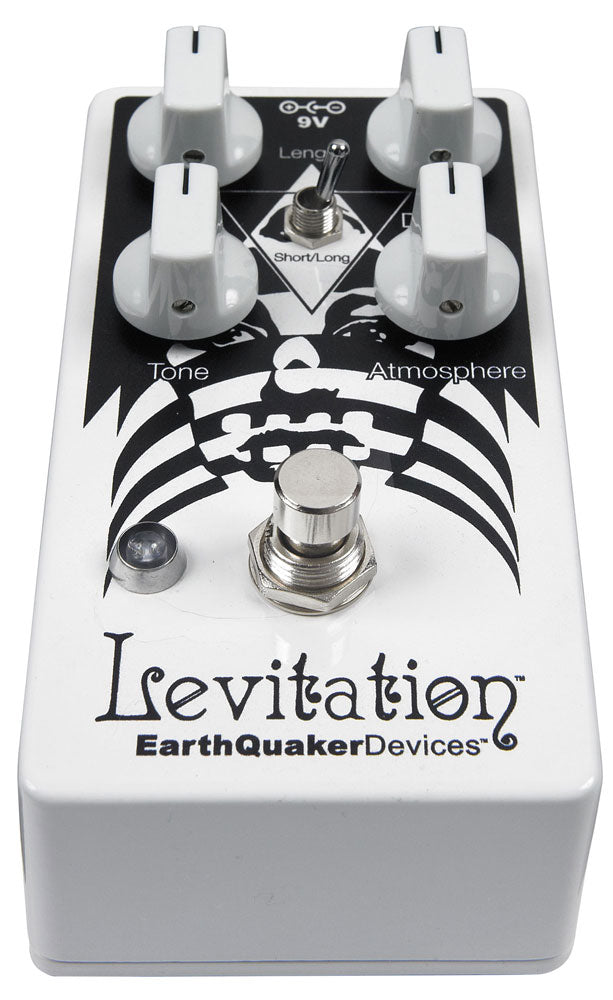 EarthQuaker Devices Levitation V2 reverb pedal — side jack view