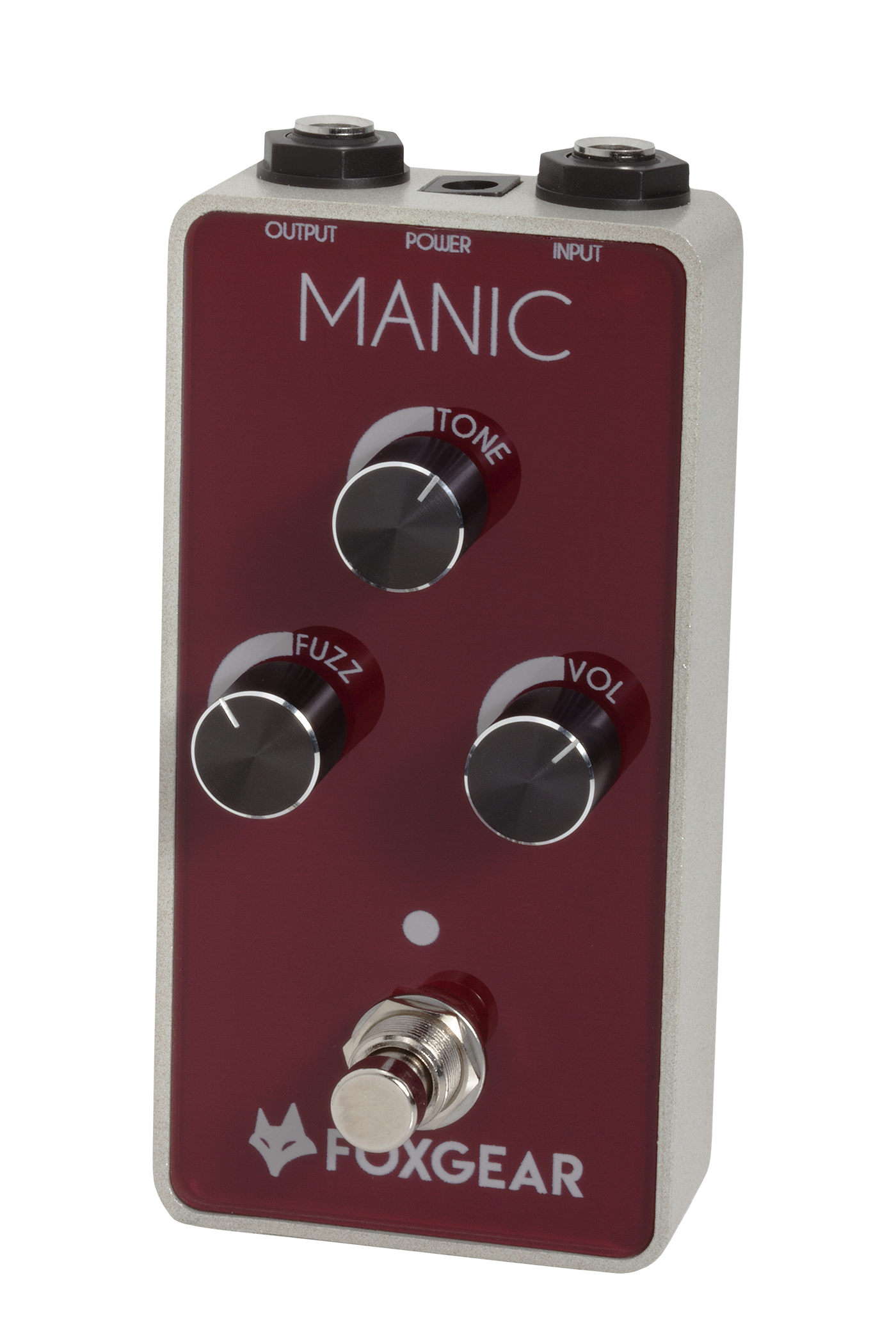 Foxgear Manic Fuzz pedal vertical view