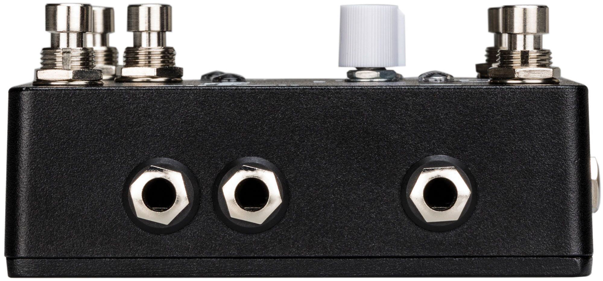Earthquaker Devices Swiss Things effects pedal — side jacks view