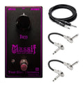 Frost Giant Electronics Massif fuzz pedal - black enclosure with bundled Hosa guitar and patch cables