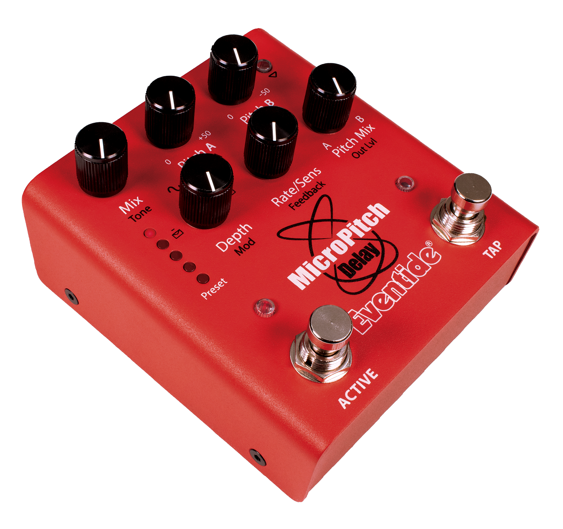 Eventide MicroPitch Delay pitch shifter pedal — second angled view