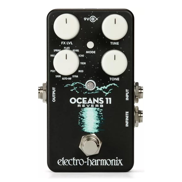 New Electro-Harmonix EHX Oceans 11 Reverb Guitar Effects Pedal